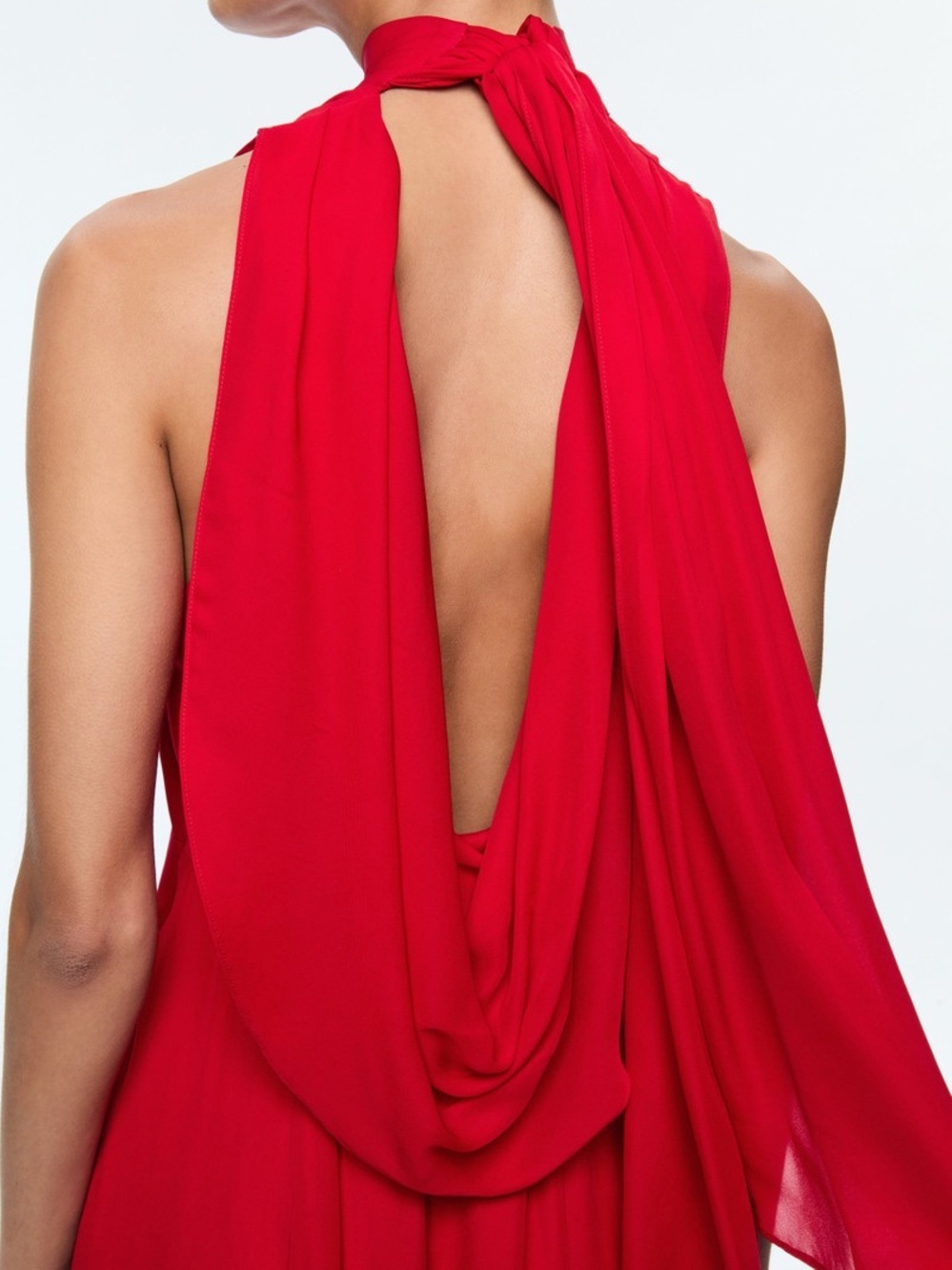 Alice + Olivia Dita Cowl Back Godet Maxi Dress Size 10 - Picture 5 of 15
